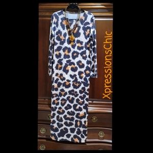 Aninimal Print Maxi Dress